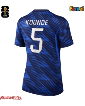 Franța Jules Kounde #5 Echipament de Fotbal Replică Mondial 2026 Femei Acasa
